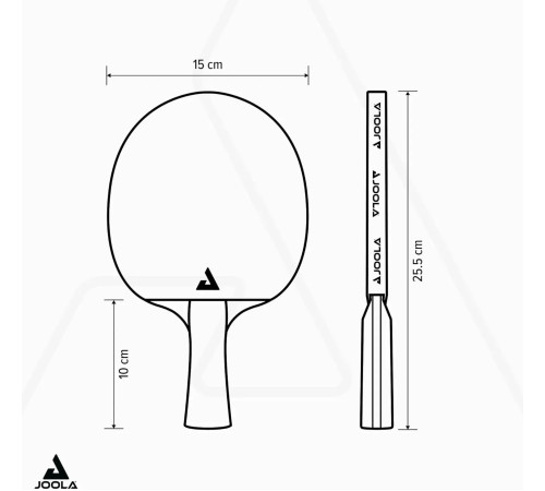 Ракетка для настільного тенісу Joola Carbon Control, чорно-червона Ракетка для настільного тенісу Joola Carbon Control, чорно-червона