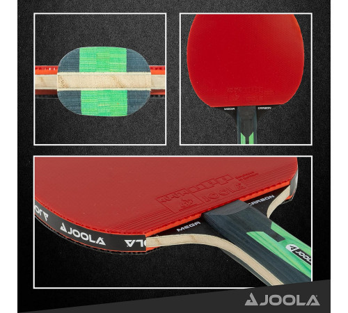Ракетка для настільного тенісу Joola Mega Carbon, чорно-червона