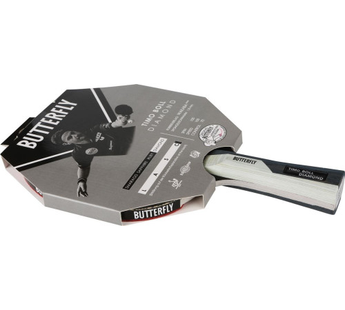 Ракетка для настільного тенісу BUTTERFLY Timo Boll Diamond, чорно-червона Ракетка для настільного тенісу BUTTERFLY Timo Boll Diamond, чорно-червона