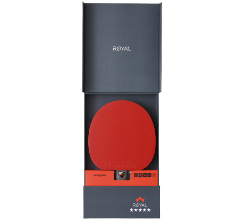 Ракетка для настільного тенісу Stiga Royal Carbon 5 Star FL, чорно-червона Ракетка для настільного тенісу Stiga Royal Carbon 5 Star FL, чорно-червона