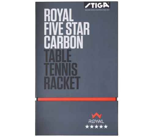 Ракетка для настільного тенісу Stiga Royal Carbon 5 Star FL, чорно-червона Ракетка для настільного тенісу Stiga Royal Carbon 5 Star FL, чорно-червона