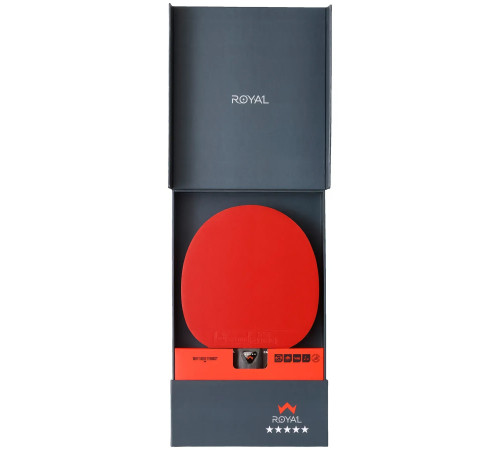 Ракетка для настільного тенісу Stiga Royal Carbon 5 Star FL, чорно-червона Ракетка для настільного тенісу Stiga Royal Carbon 5 Star FL, чорно-червона