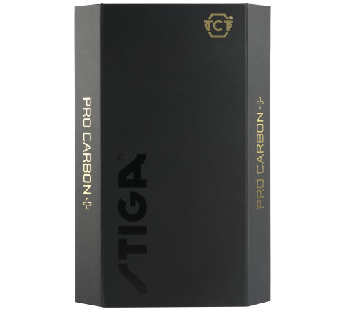 Ракетка для настільного тенісу Stiga Pro Carbon Plus 5 Star FL, чорна Ракетка для настільного тенісу Stiga Pro Carbon Plus 5 Star FL, чорна