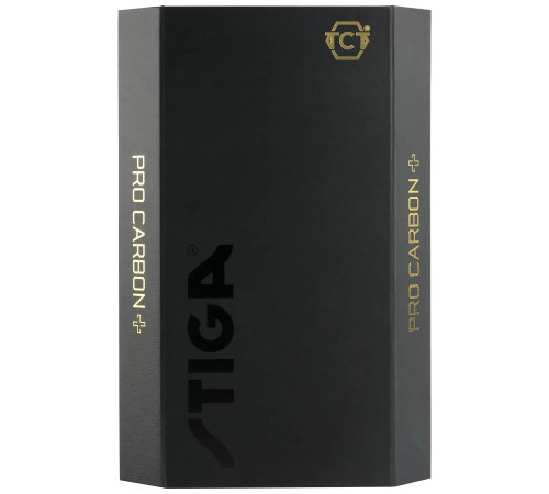 Ракетка для настільного тенісу Stiga Pro Carbon Plus 5 Star FL, чорна Ракетка для настільного тенісу Stiga Pro Carbon Plus 5 Star FL, чорна