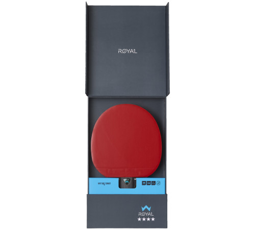 Ракетка для настільного тенісу Stiga Royal Crystal 4 Star FL, чорно-червона Ракетка для настільного тенісу Stiga Royal Crystal 4 Star FL, чорно-червона