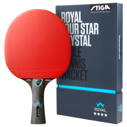 Ракетка для настільного тенісу Stiga Royal Crystal 4 Star FL, чорно-червона