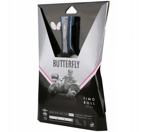 Ракетка для настільного тенісу BUTTERFLY Timo Boll Black, чорно-червона