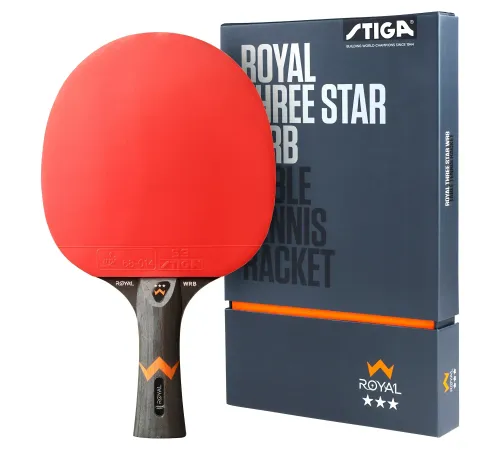 Ракетка для настільного тенісу Stiga Royal WRB 3 Star FL, чорно-червона Ракетка для настільного тенісу Stiga Royal WRB 3 Star FL, чорно-червона