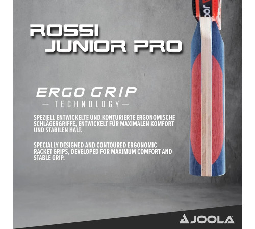 Ракетка для настільного тенісу Joola Rossi JR Pro 53140, чорно-червона Ракетка для настільного тенісу Joola Rossi JR Pro 53140, чорно-червона