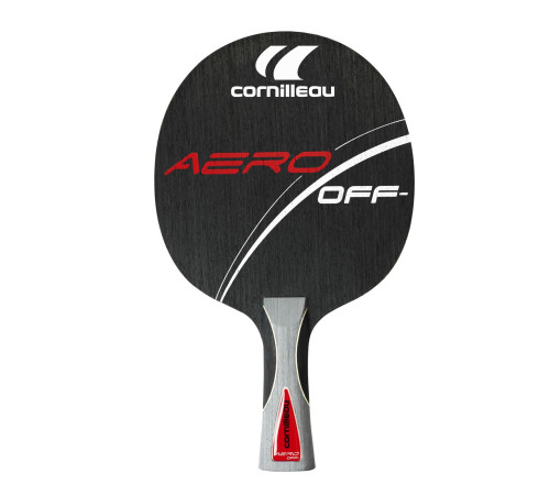 Ракетка для настільного тенісу Cornilleau AERO OFF CONCAVE, чорно-червона