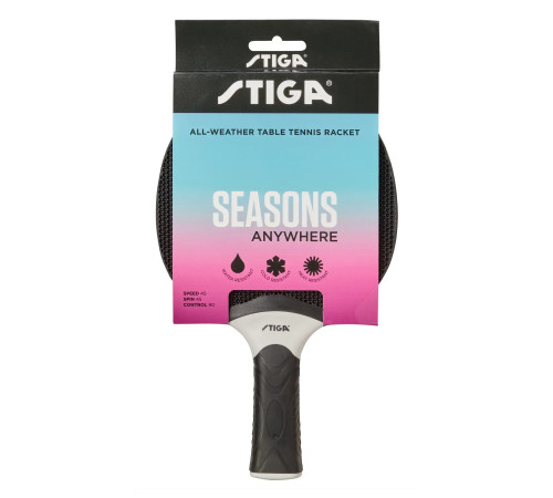 Ракетка для настільного тенісу Stiga Seasons Anywhere Black FL, чорно-червоний Ракетка для настільного тенісу Stiga Seasons Anywhere Black FL, чорно-червоний