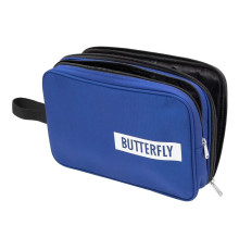 Подвійний чохол на ракетку для настільного тенісу Butterfly Logo 2019, синій