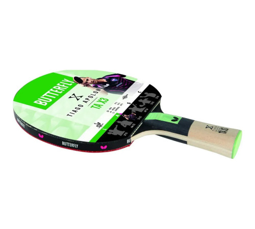 Ракетка для настільного тенісу Butterfly Tiago Apolonia TAX3, червона