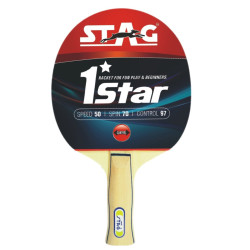 Ракетка для настільного тенісу STAG 1STAR, червона