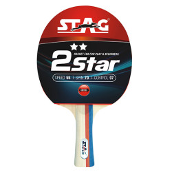 Ракетка для настільного тенісу STAG 2STAR, червона