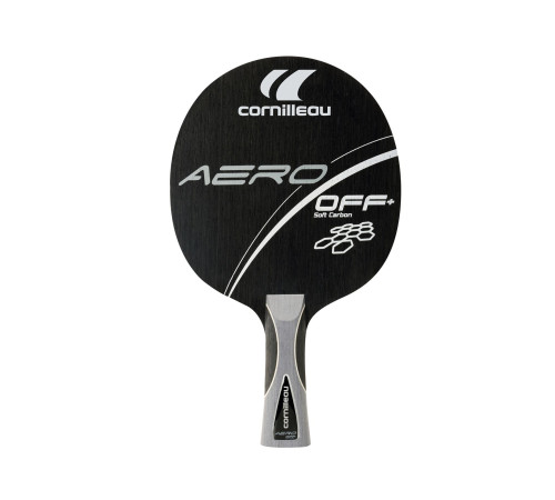 Ракетка для настільного тенісуCornilleau AERO OFF+ SOFT CARBON, чорна Ракетка для настільного тенісуCornilleau AERO OFF+ SOFT CARBON, чорна