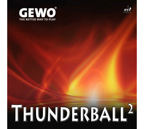Накладка для ракетки Gewo Thunderball² 2.1, червона