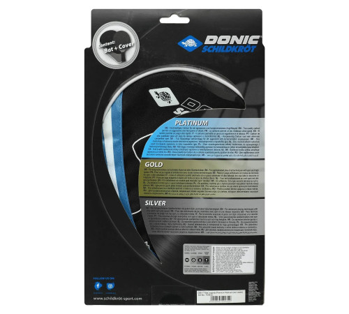 Набір для настільного тенісу Donic Legends Premium Platinum, чорний