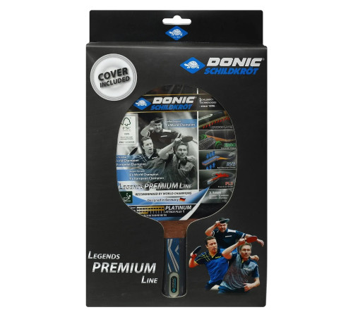 Набір для настільного тенісу Donic Legends Premium Platinum, чорний