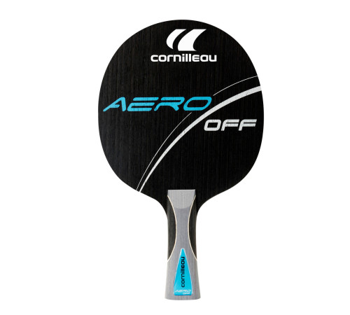Ракетка для настільного тенісу Cornilleau AERO OFF CONCAVE, чорно-блакитна