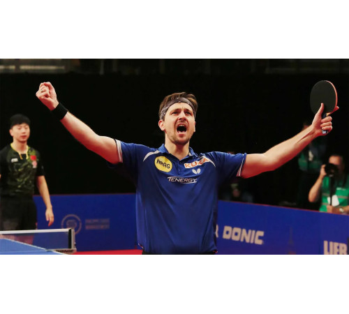 Ракетка для настільного тенісу Butterfly Timo Boll Progress FL, чорно-червона