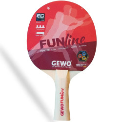 Ракетка для настільного тенісу Gewo Fun-Starter FL,  чорно-червона
