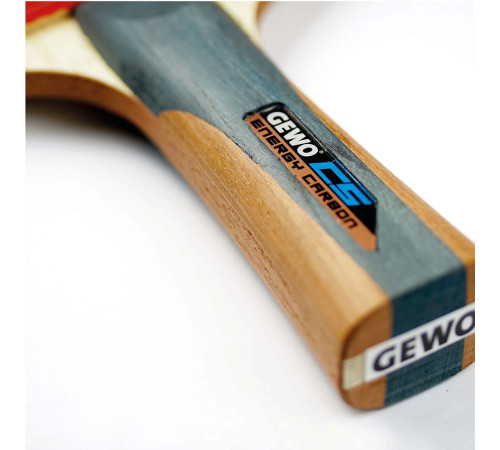 Ракетка для настільного тенісу Gewo CS Energy Carbon FL, чорно-червона Ракетка для настільного тенісу Gewo CS Energy Carbon FL, чорно-червона