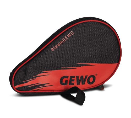 Чохол для ракетки Gewo Round Cover Wave з відділенням для м'ячів, чорно-червоний