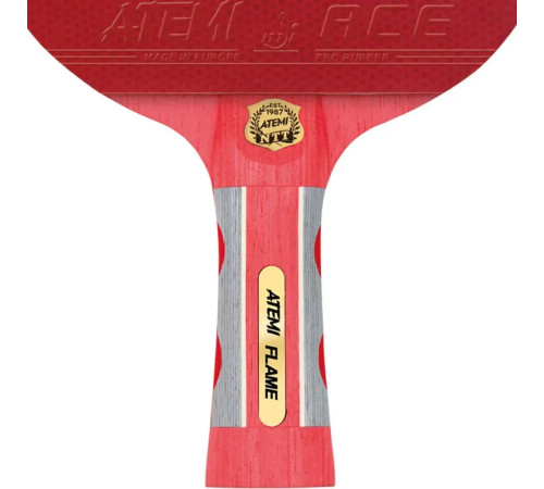Ракетка для настільного тенісу Atemi FLAME, червона