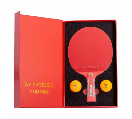Ракетка для настільного тенісу Atemi FLAME, червона