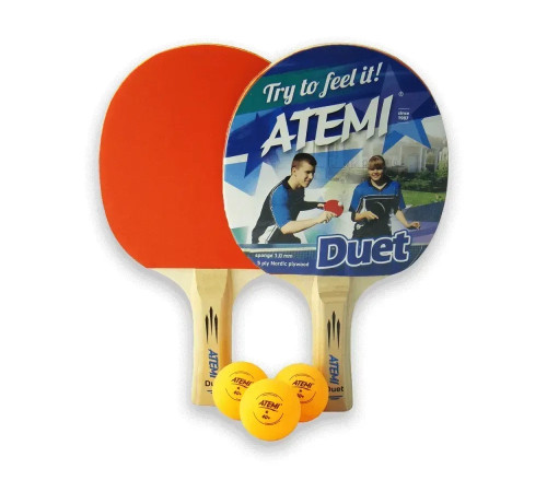 Набір для настільного тенісу Atemi Duet, червоні
