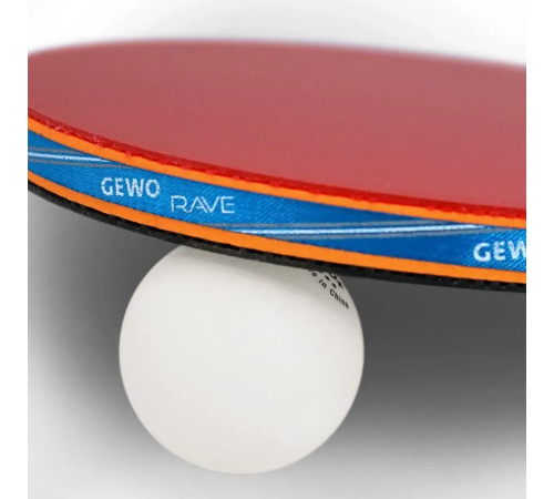 Ракетка для настільного тенісу Gewo Rave Junior FL, чорно-червона