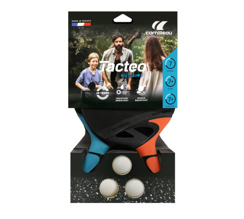 Набір для настільного тенісу Cornilleau Tacteo Duo Outdoor, чорний Набір для настільного тенісу Cornilleau Tacteo Duo Outdoor, чорний
