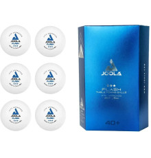 М'ячі для настільного тенісу (6 шт) Joola FLASH 3* 40+ ITTF