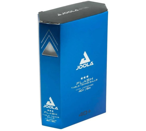 М'ячі для настільного тенісу (6 шт) Joola FLASH 3* 40+ ITTF