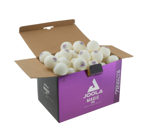М'ячі для настільного тенісу Joola Magic ABS 40+ 72 шт, білий М'ячі для настільного тенісу Joola Magic ABS 40+ 72 шт, білий