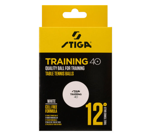 М'ячі для настільного тенісу Stiga Training ABS 12 шт, білі М'ячі для настільного тенісу Stiga Training ABS 12 шт, білі