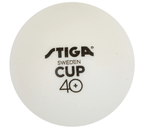 М'ячі для настільного тенісу Stiga Cup ABS 12 шт, білі М'ячі для настільного тенісу Stiga Cup ABS 12 шт, білі
