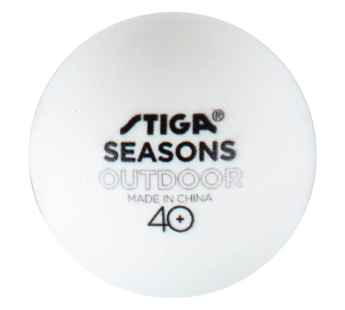 М'ячі для настільного тенісу Stiga Seasons, White 12 шт, білі М'ячі для настільного тенісу Stiga Seasons, White 12 шт, білі