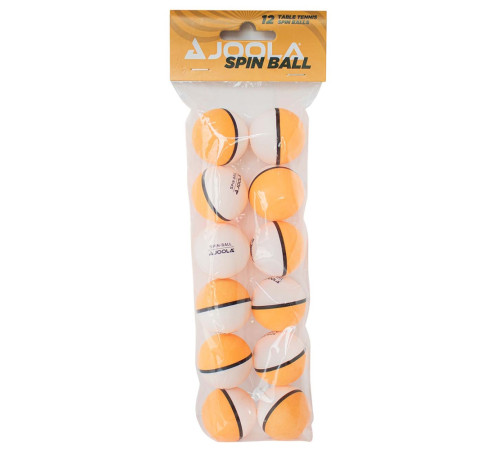 М'ячі для настільного тенісу Joola Spin Ball 12 шт, жовто-білі М'ячі для настільного тенісу Joola Spin Ball 12 шт, жовто-білі
