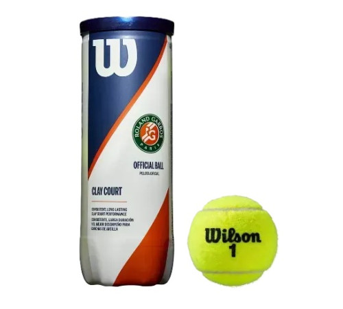 М'ячі для тенісу Wilson ROLAND GARROS CLAY CT 3