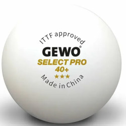 М'ячі для настільного тенісу Gewo Select Pro 40+ 6 шт, білі