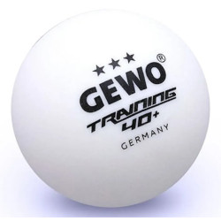М'ячі для настільного тенісу Gewo Trainingsball 40+ 6 шт, білі
