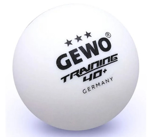 М'ячі для настільного тенісу Gewo Trainingsball 40+ 6 шт, білі