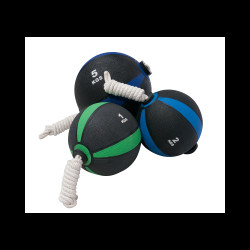 Медичний м'яч з мотузкою 8 кг Bauerfitness ACF-1048