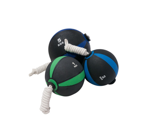 Медичний м'яч з мотузкою Bauerfitness ACF-1048 8 кг