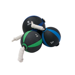 Медичний м'яч з мотузкою Bauerfitness ACF-1049 9 кг