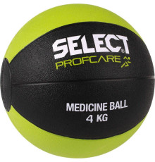   Медичний м'яч SELECT 15736 MEDICINE BALL 4 кг, чорно-зелений