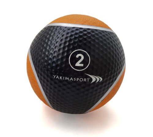 Медичний м'яч YakimaSport 2 кг, чорно-помаранчевий