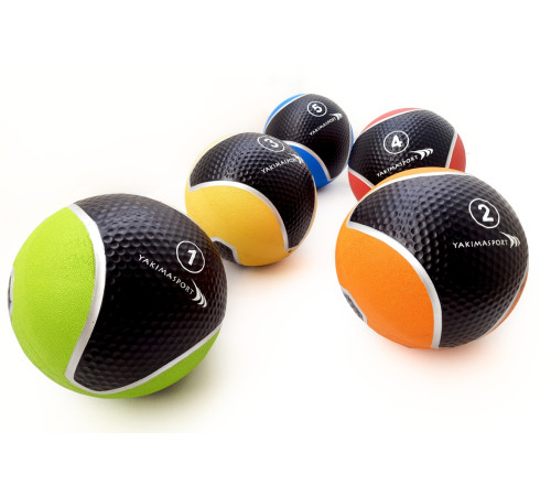 Медичний м'яч YakimaSport 2 кг, чорно-помаранчевий
